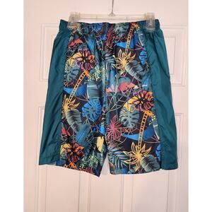 Adidas x Disney Lion King Boys Shorts Swimming Trunks Tropical Pull On‎ Size L